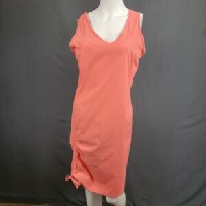 Columbia Coral Active Ruched Sleeveless Dress Large Outdoor Travel
